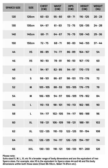 Racing Sparco / Energy Kart X light K-7 Suit 130