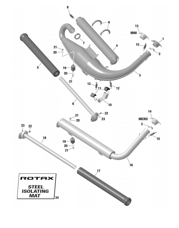 Rotax Max Genuine Exhaust Rubber Mount 660920 (N.19)