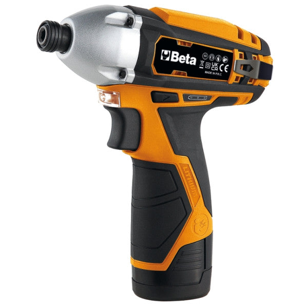 Beta 12v Kit Of Ultracompact Drill + 1/4" Hex Reversible Impact Wrench