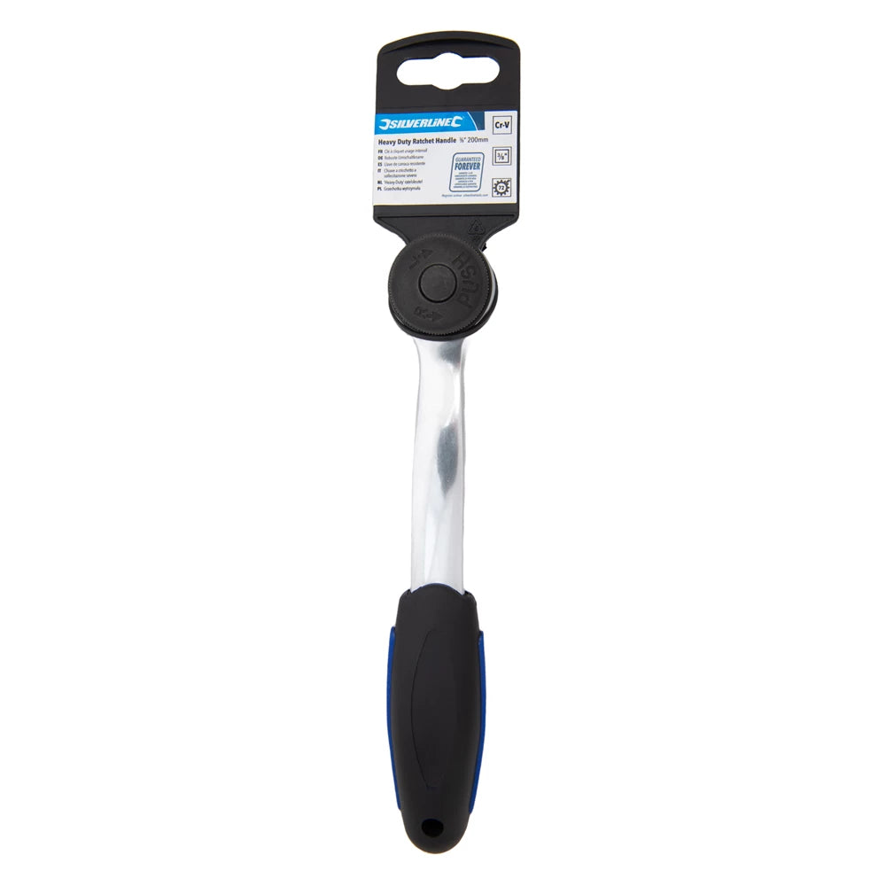 Silverline Heavy Duty Ratchet Handle 200mm
