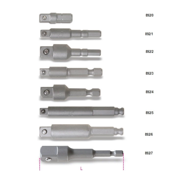 Beta Tools 892/2-Adaptors For Drivers