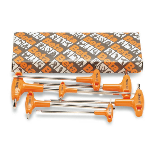 Beta Tools Orange Handled T-Bar Set 6 Piece