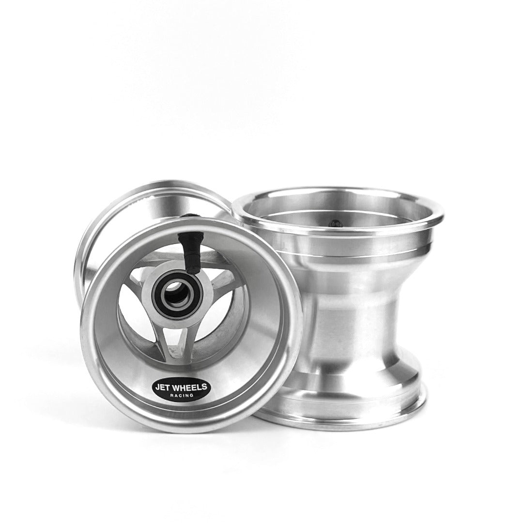 Jet Wheel O/D 120/130mm Offset 3-Spoke Silver 58mm PCD