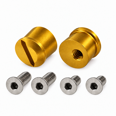 Universal Tear Off Post Kit and Screws Anodized Aluminium fits Arai and Bell