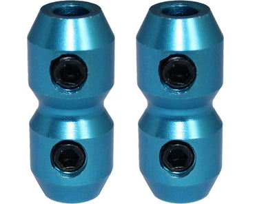 Anodised Cable Clamp Pair 'Bullet' Style