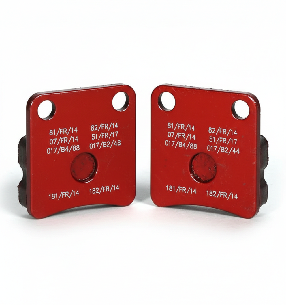Kart Republic Mini Kart Front Brake Pad Set Kz/Rear Mini Red