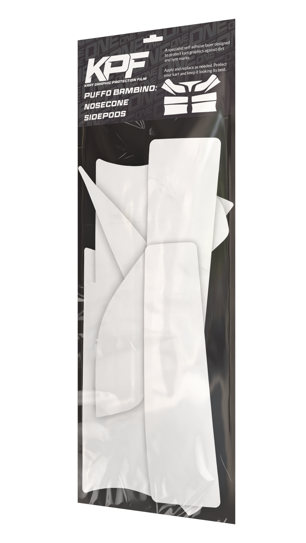 KPF - Kart Graphic Protection Film -Nosecone & Sidepod Bundel - Puffo Bambino