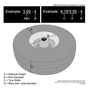 Inner Tube 3.40 / 3.00-5 Bent Valve