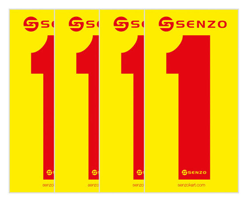 Senzo Adhesive Numbers Pack of 4