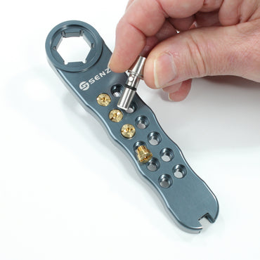 Senzo Rotax Jet Driver Spanner/Holder Driver With Magnet Titanium Colour