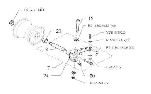 Freeline Spindle 10mm Bore (89mm Shaft)