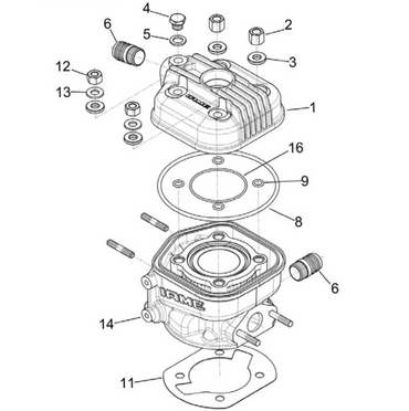 Iame Water Swift Cylinder Head Internal O-Ring A-61796 Go Kart Racing (16)