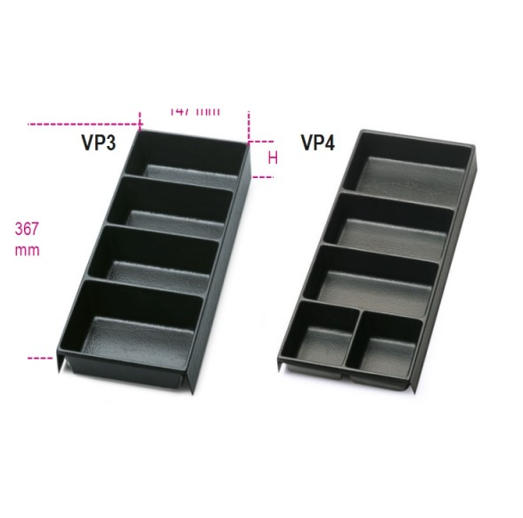Beta VP Roller Cab Thermoformed Storage Trays