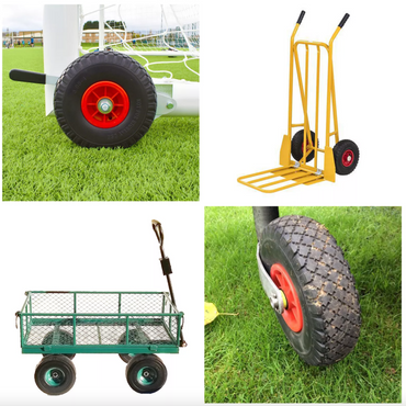 Red Plastic Foam Filled Trolly Wheel 10" 3.00-4 (20mm Bore -75mm length)