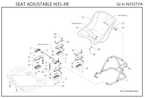 Freeline Seat Upper Distance Spacer (n.24)