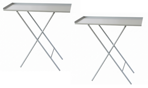 Folding Work Pit Table Pair