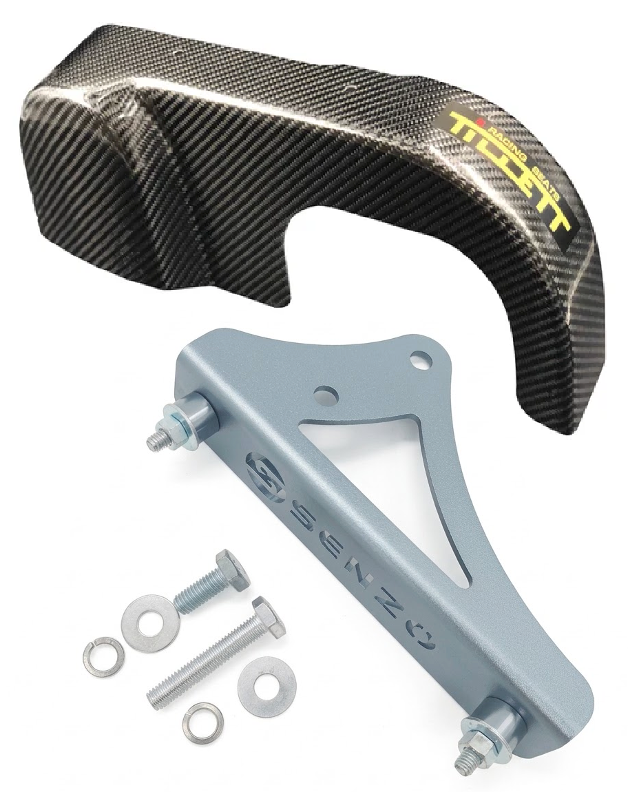 Genuine Tillett Honda Chainguard Carbon with Senzo Fitting Bracket