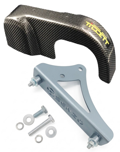 Genuine Tillett Honda Chainguard Carbon with Senzo Fitting Bracket