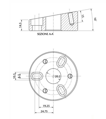8° Angled Spacer For Steering Hub