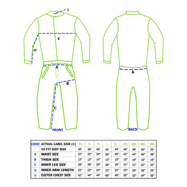 Tuzo Waterproof Rain Wet Suit