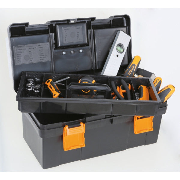 Beta Toolbox Plastic With Removable Tote-Trays