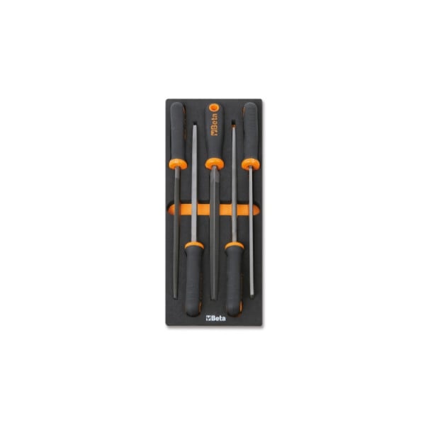 Beta Tools M236-Soft Thermoformed Tray With 5 File Tools