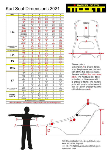 Tillett T14 VTI Softest Rigidity Leg Support Small/Cadet Seat