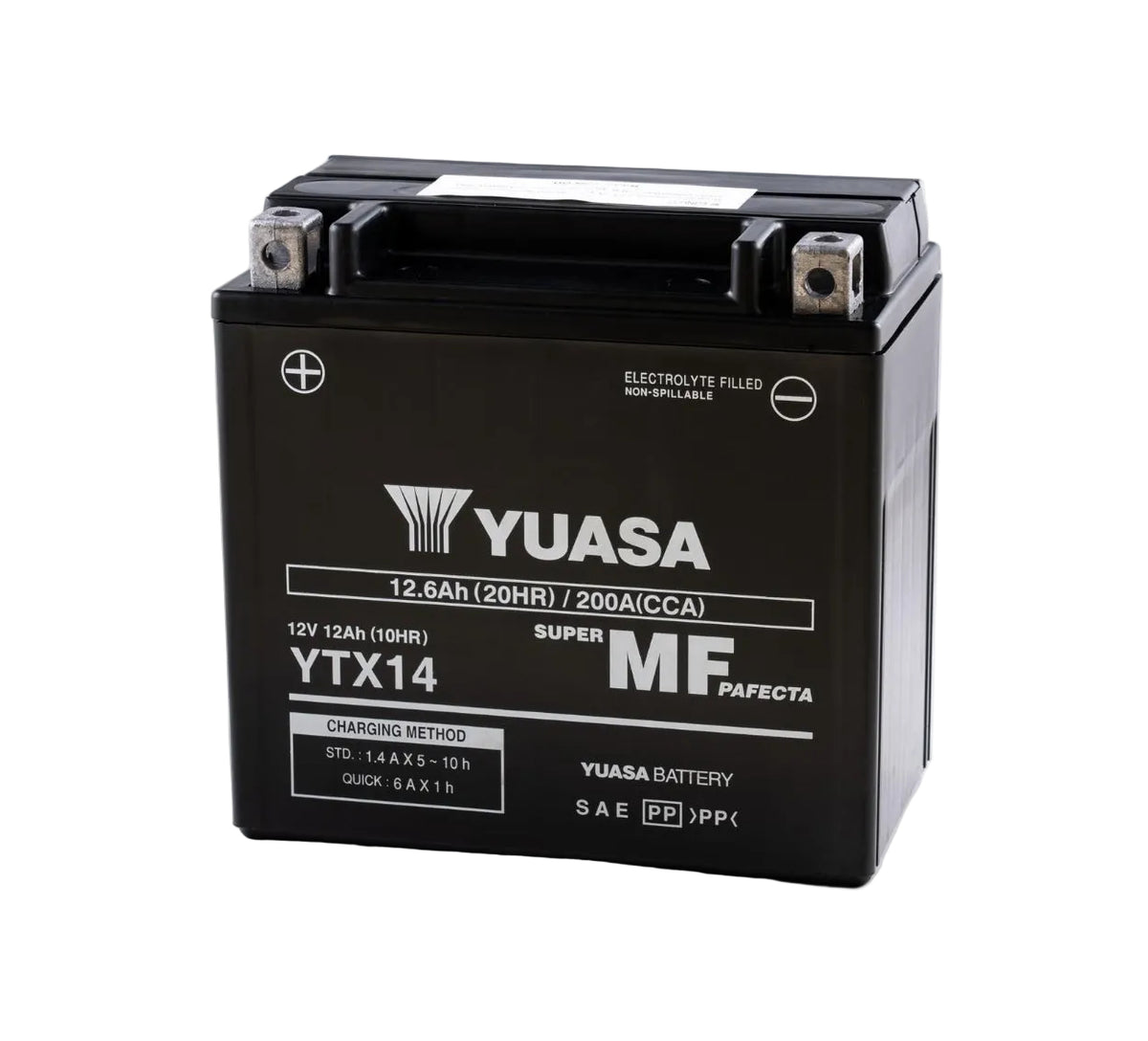 Yuasa YTX14-BS / YTX14 12V Maintenance Free Battery
