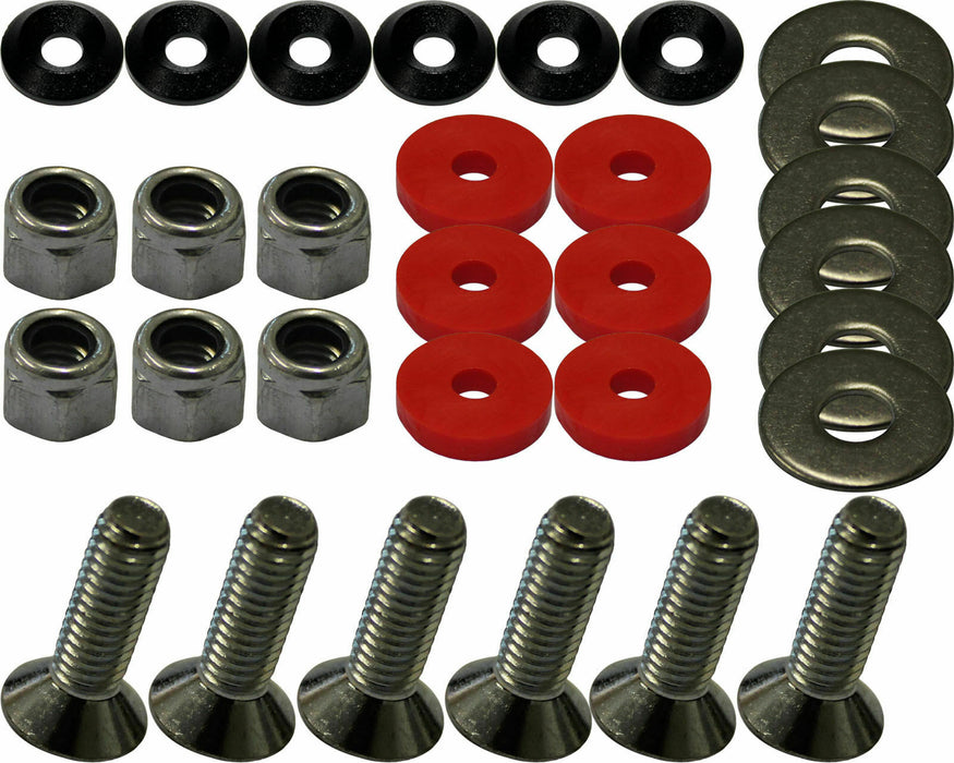 Floor Tray Fitting Kit With Black & Red Washers