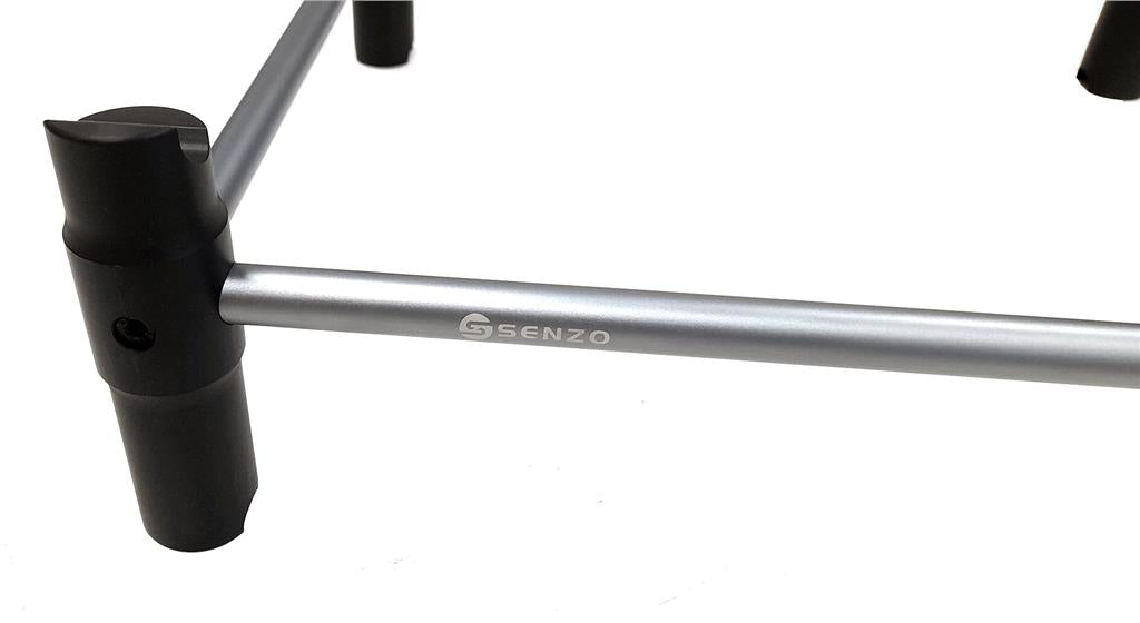 Senzo Chrome 4 Wheel Kart Trolley Stacker