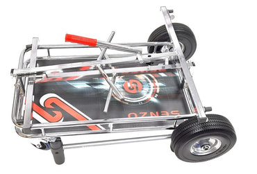 Senzo Chrome 4 Wheel Kart Trolley Stacker