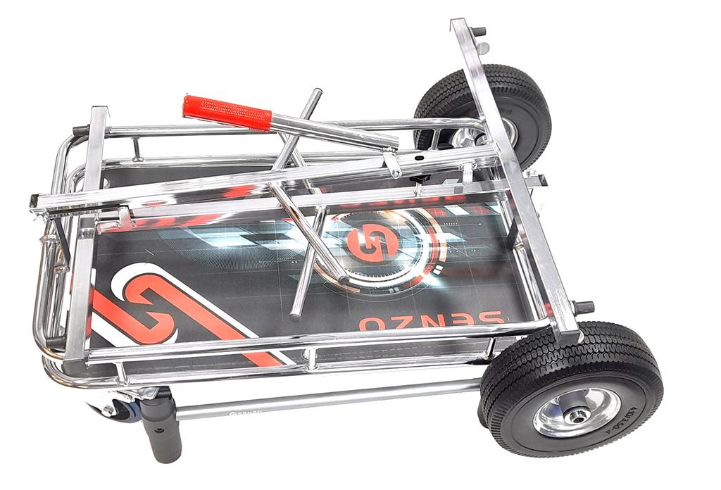 Senzo Chrome 4 Wheel Kart Trolley Stacker V2 (2023 Model)
