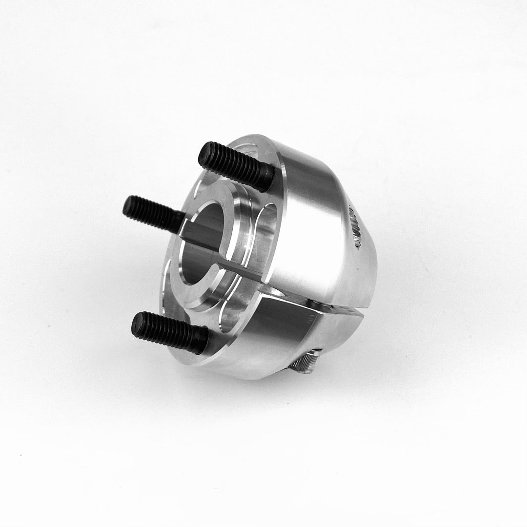 Short 25 / 30mm Rear Hub Mono Silver 58mm PCD