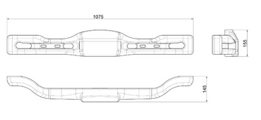 Rear Bumper Mini XTR20 1060mm 005-BR-88