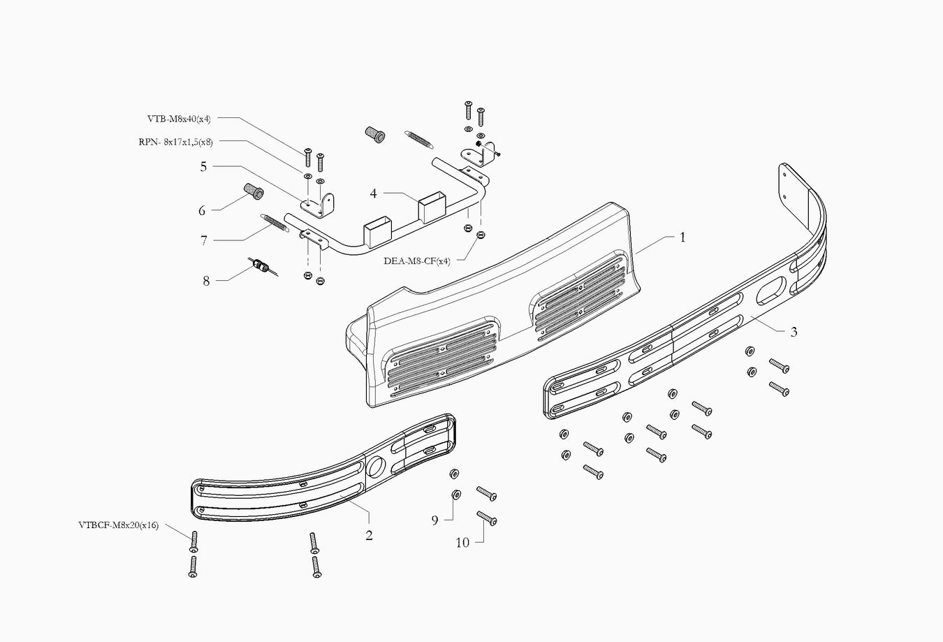 N35-XR ST Side Pods Assembly