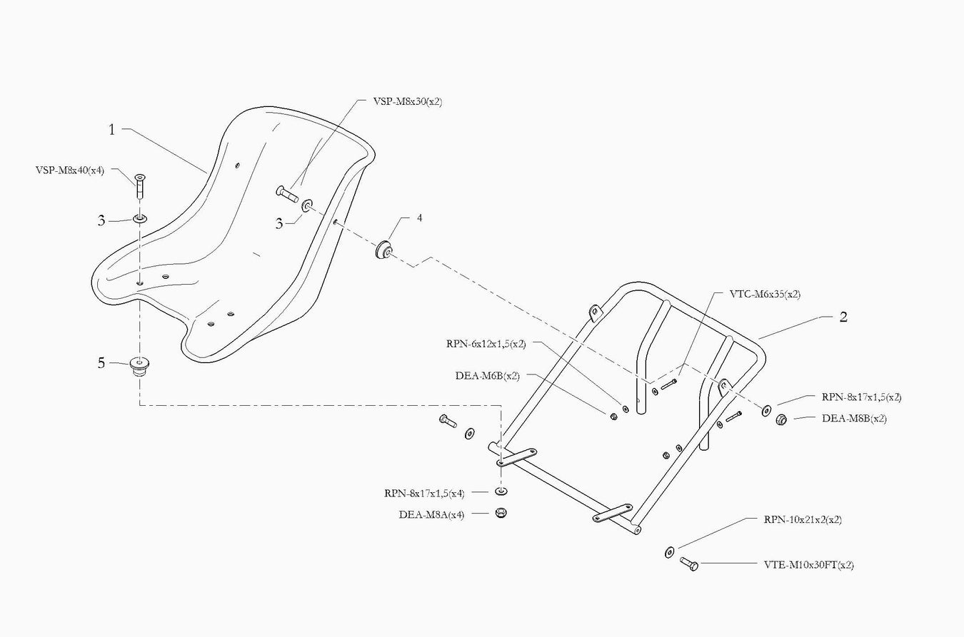 N35-X ST Fixed Seat Assembly