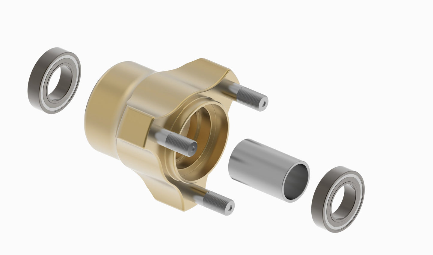 OTK Front Hub Complete BST Magnesium hub L. 53mm