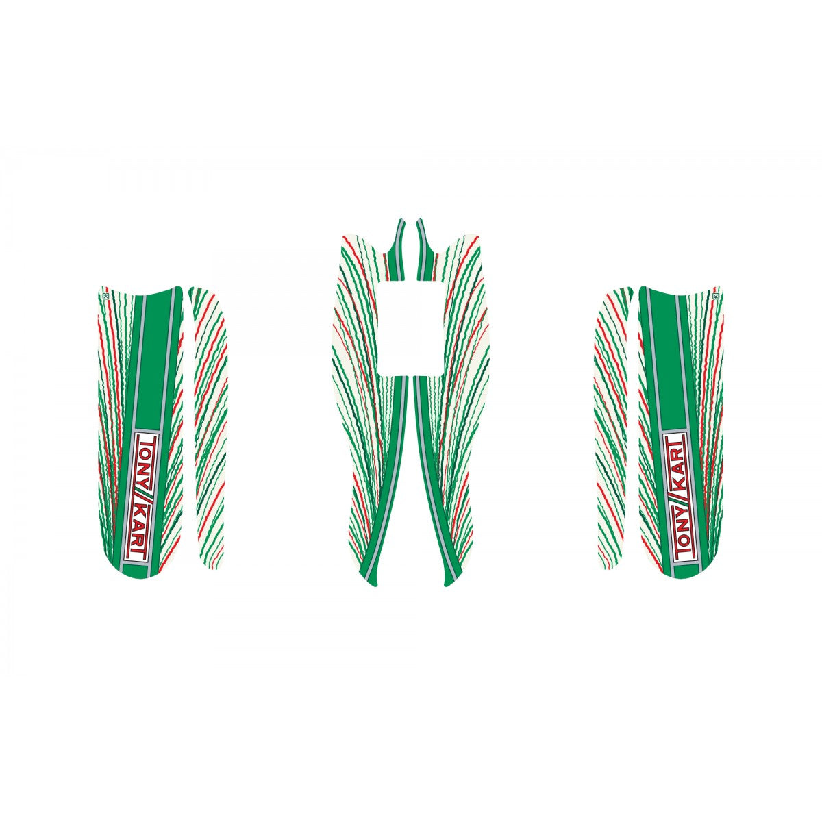 OTK Tony Kart M10 Bodyworks Stickers Front Nassau M7 2022 Graphics OK KZ DD2