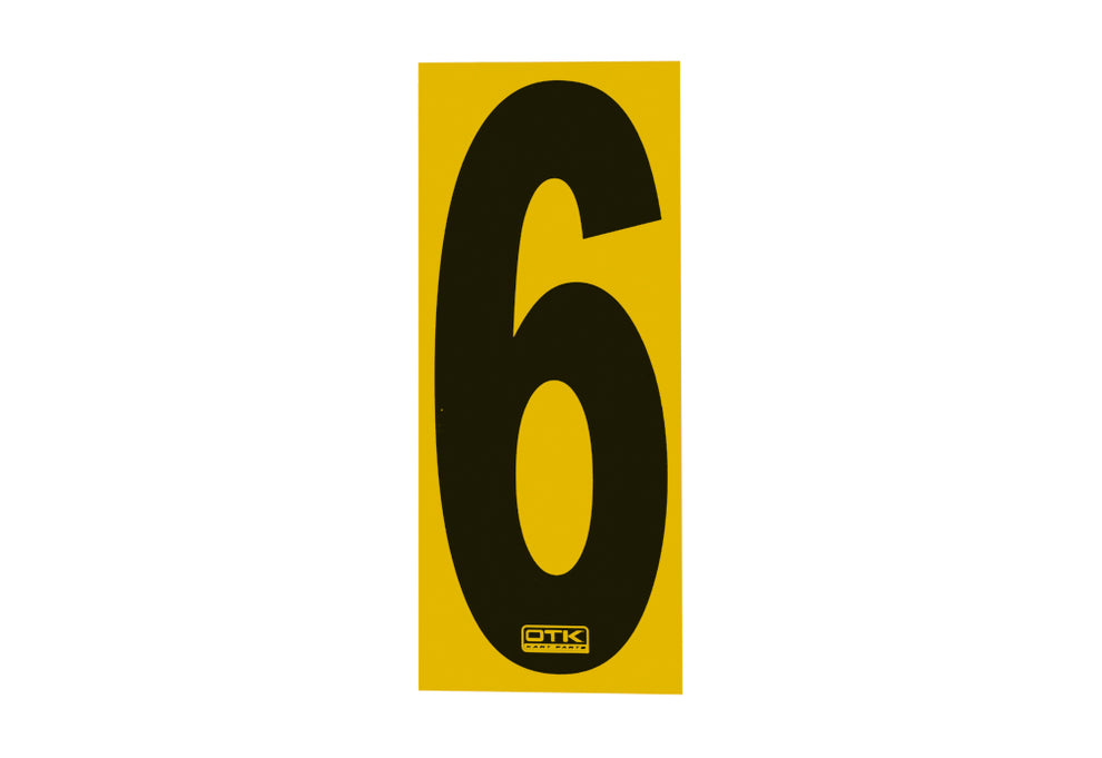 OTK Genuine Race Numbers 0-9 (Single) Karting