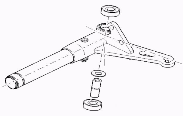 Freeline Spindle KZ Hole 10mm Assembly--