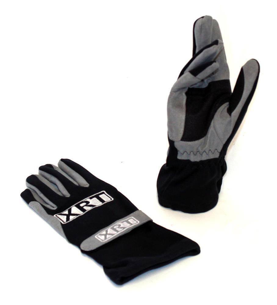 Racing XRT Black Kart  Gloves - Size Medium - Pack Of 3 Pairs