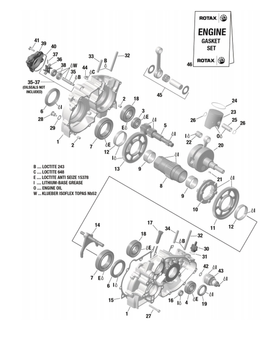 Rotax Max DD2 Crankcase Gear Gasket