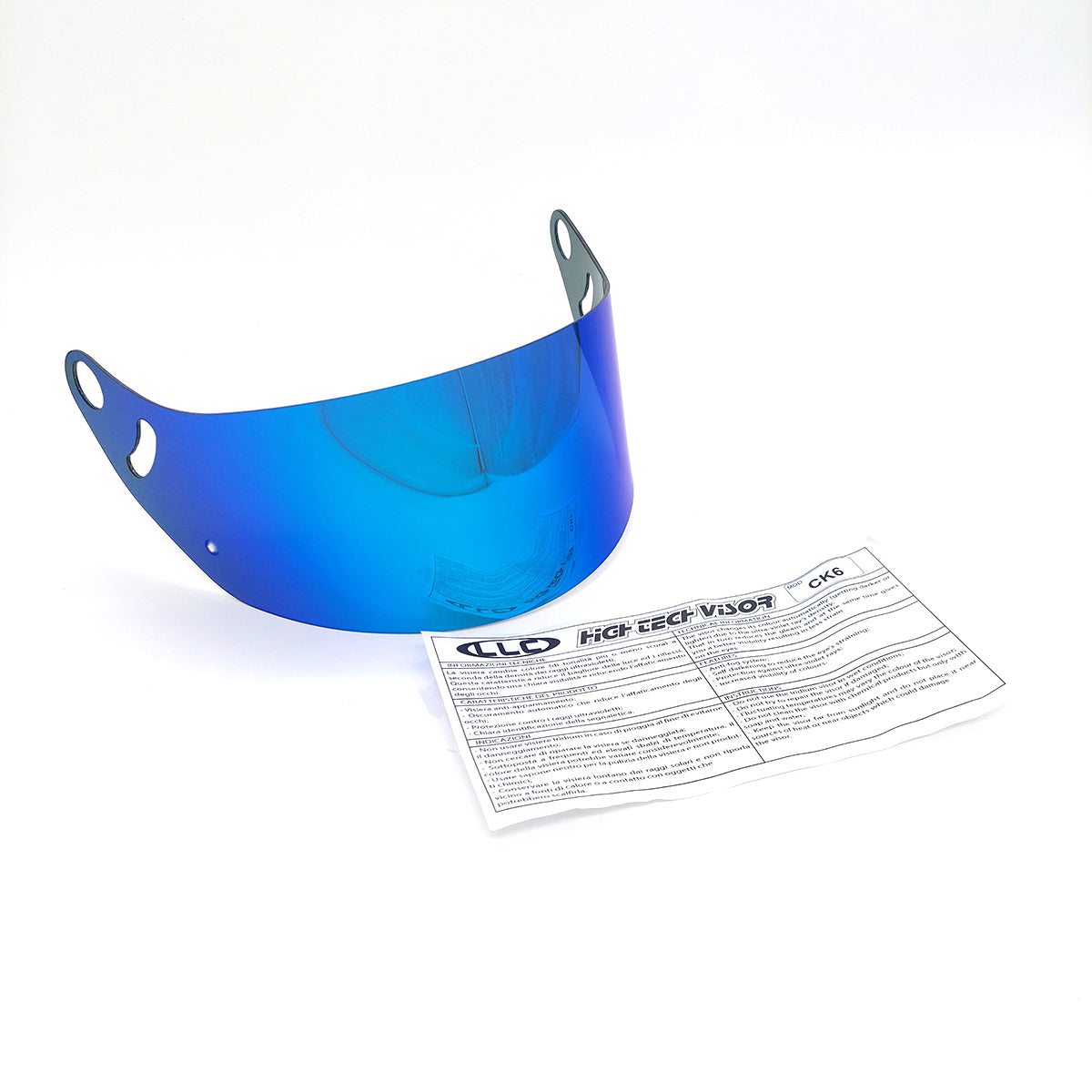 LLC Visor System Blue Mirrored For Arai CK-6 CK6