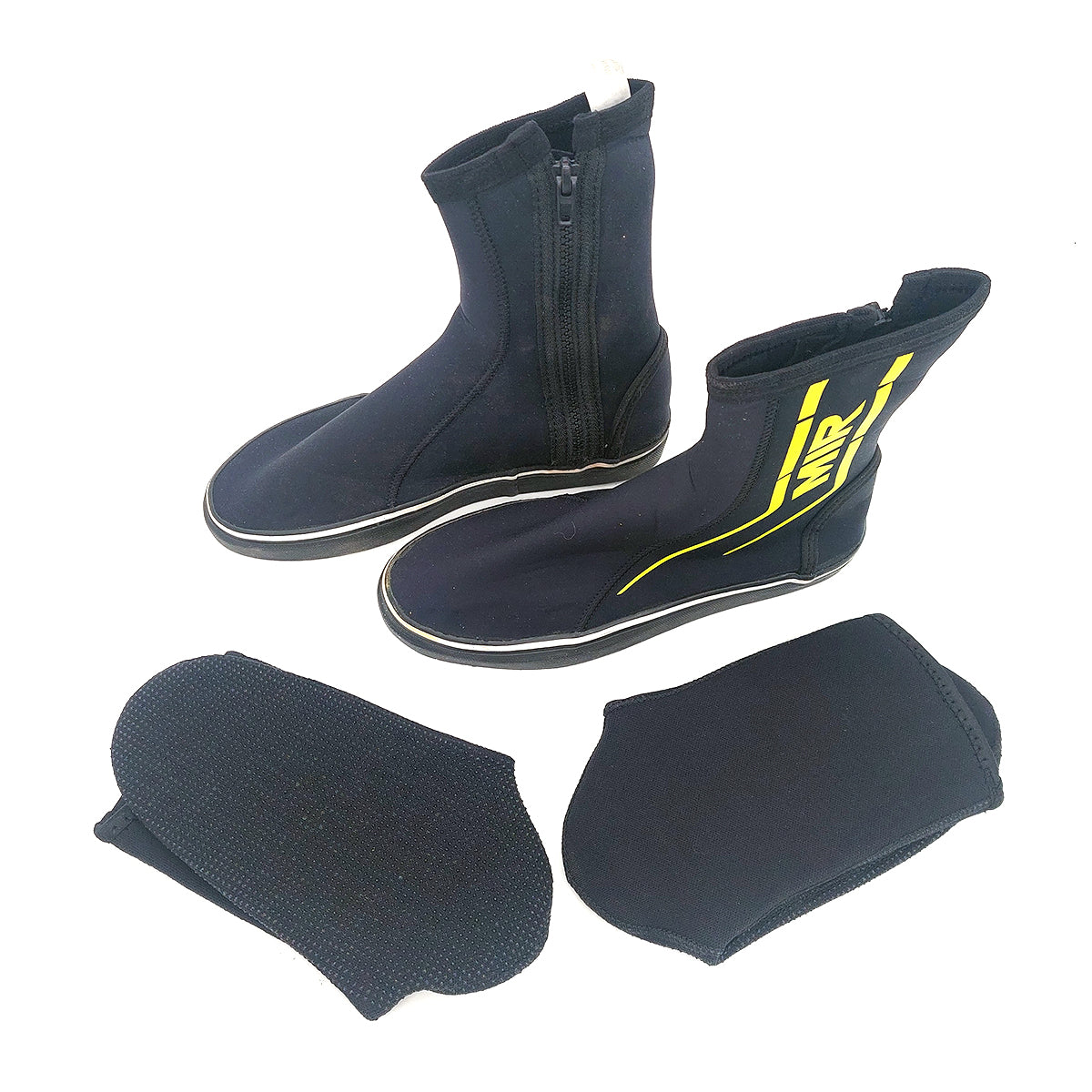 MIR Waterproof Gripped Race Boots & Socks 45-46 XL Black/Yellow
