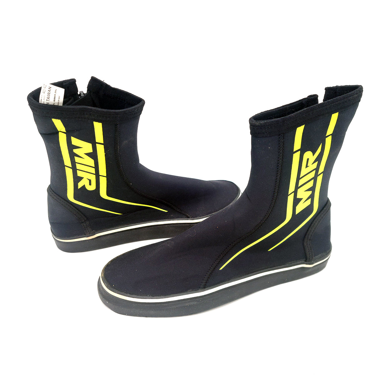 MIR Waterproof Gripped Race Boots & Socks 45-46 XL Black/Yellow