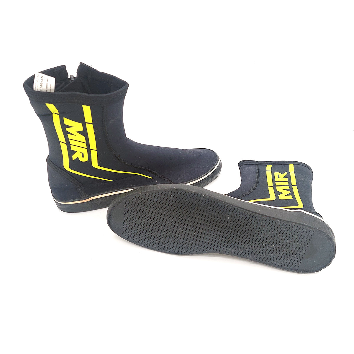 MIR Waterproof Gripped Race Boots & Socks 45-46 XL Black/Yellow