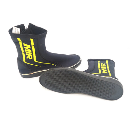 MIR Waterproof Gripped Race Boots & Socks 45-46 XL Black/Yellow