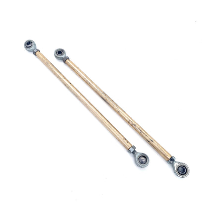 OTK 265mm Track Rods Gold With Rose Joints M8