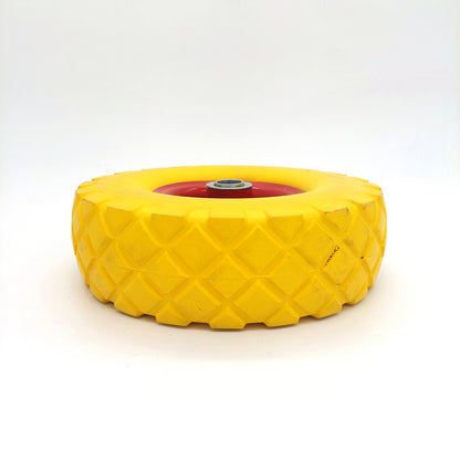 10" Trolley Wheel Yellow/Red 4.10/3.50-4 - 20mm Bore
