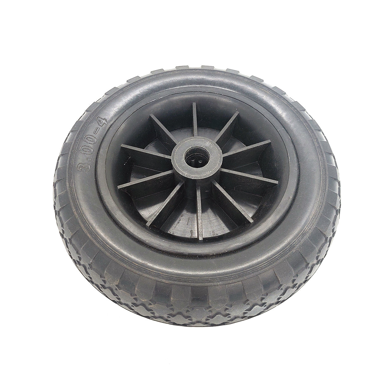 10" Trolley Wheel Black  3.00-4 - 20mm Bore